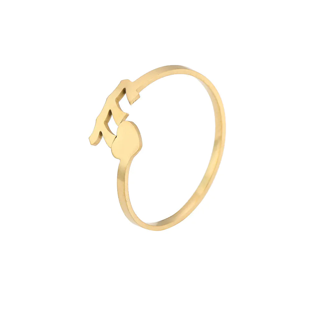 Stainless Steel Gold/Silver Plated Angel Number Ring