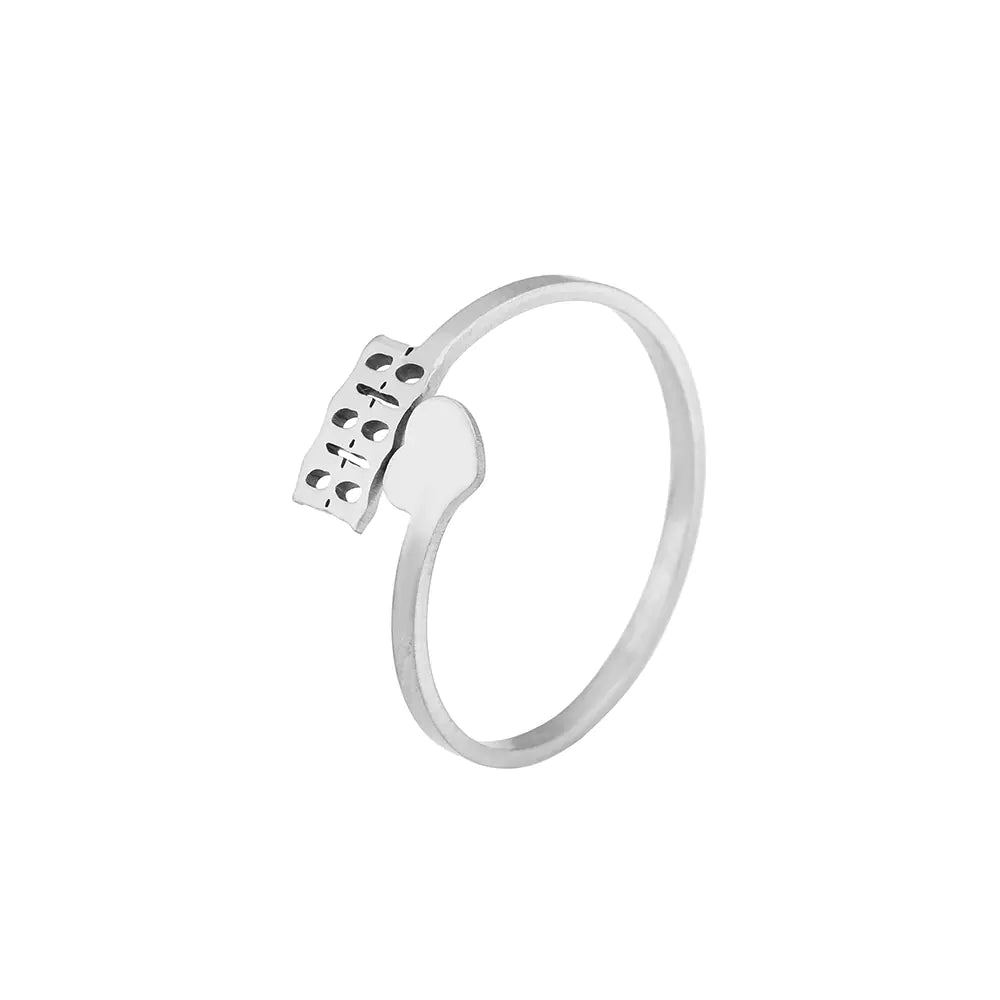 Stainless Steel Gold/Silver Plated Angel Number Ring