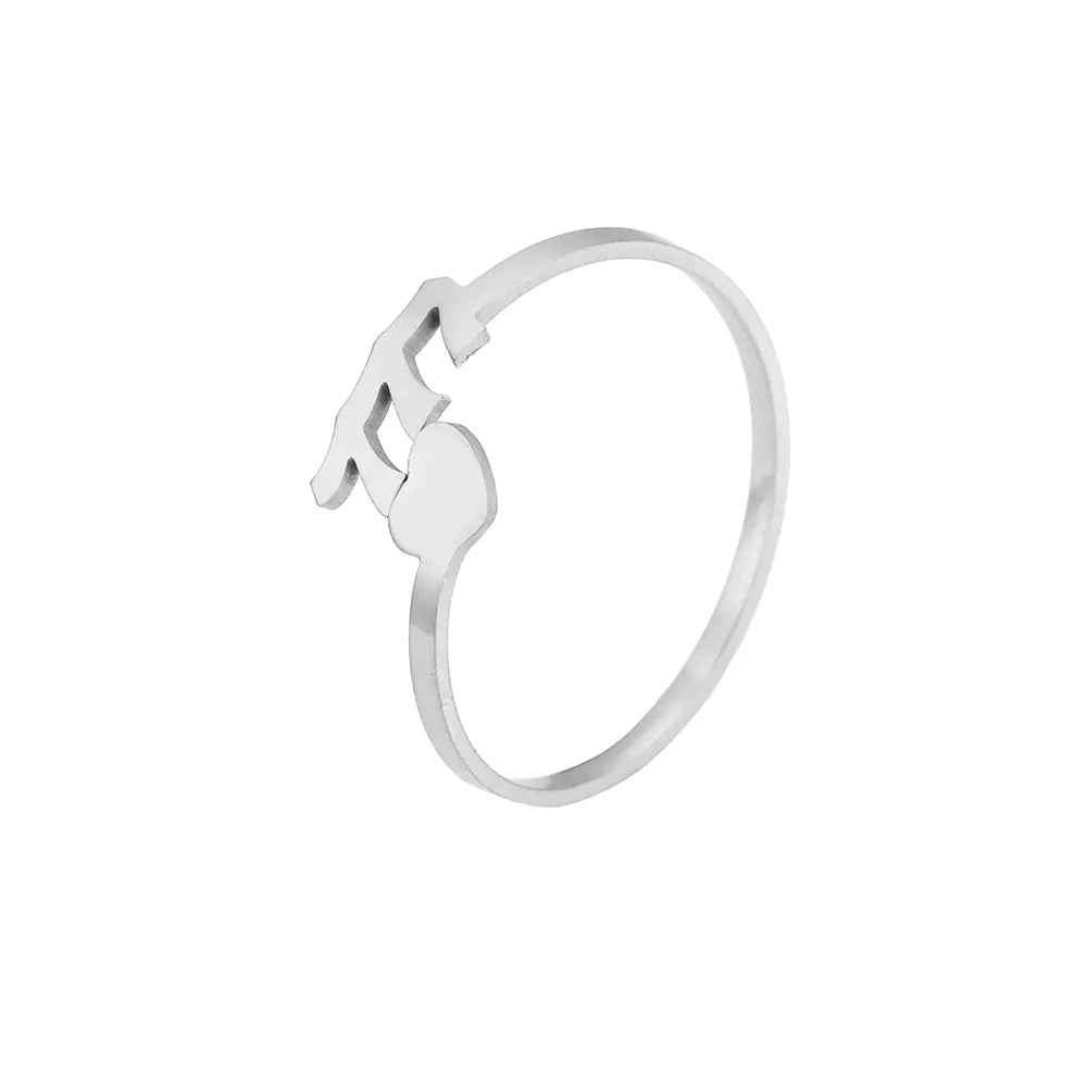Stainless Steel Gold/Silver Plated Angel Number Ring